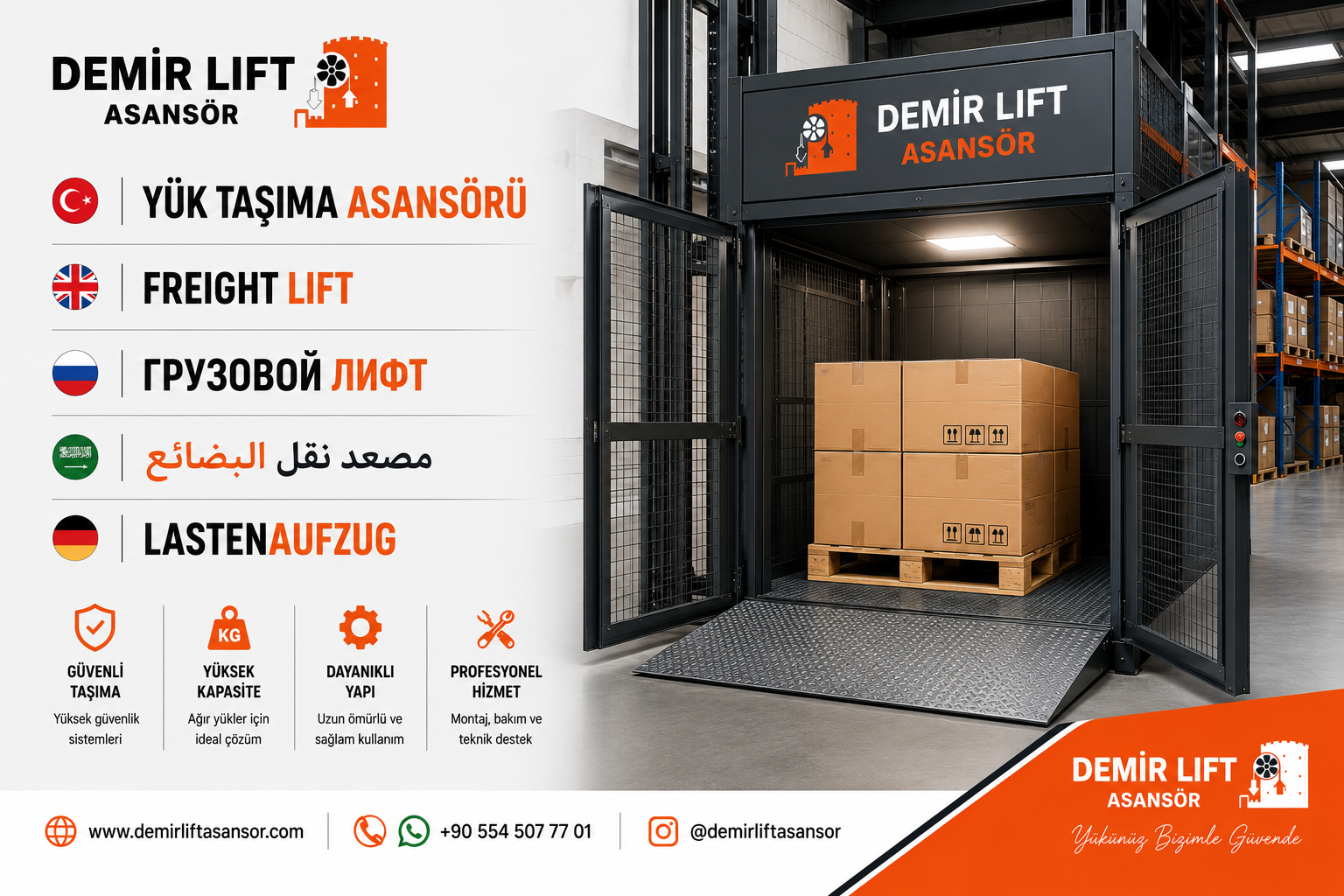 Yük Taşıma Asansörü